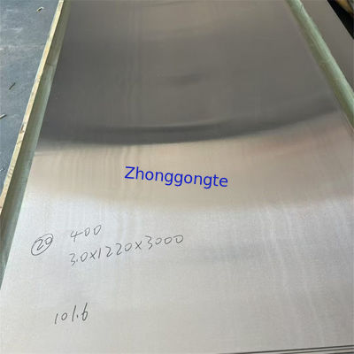 Monel400 Χάλυβα N04400 Χαλκός Νικέλιο Λύκωμα Πλάκα για την Πετροχημική Βιομηχανία T 3-50MM